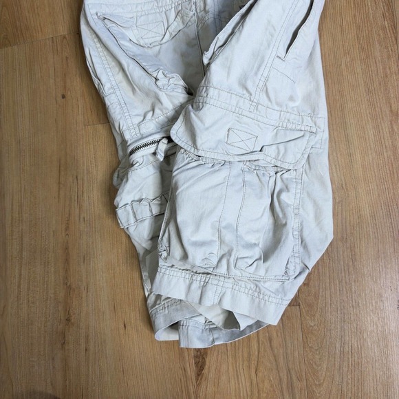 Mossimo Supply Co Shorts Mens 30 Khaki 11" Cargo Vintage Drawstring Military - Picture 4 of 9